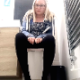 A blonde girl wearing glasses records herself shitting and pissing while sitting on a toilet. Plops, pooping, and pissing sounds are clearly heard. Presented in 720P HD. About 2.5 minutes.